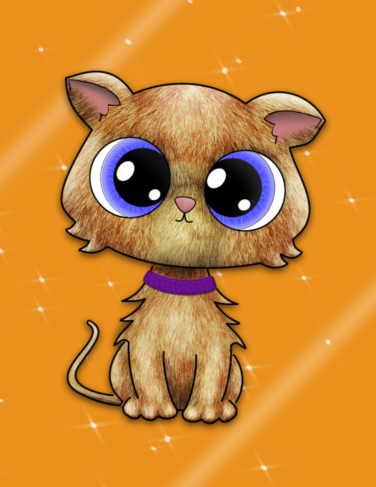 Orange Cat NFT with blue eyes